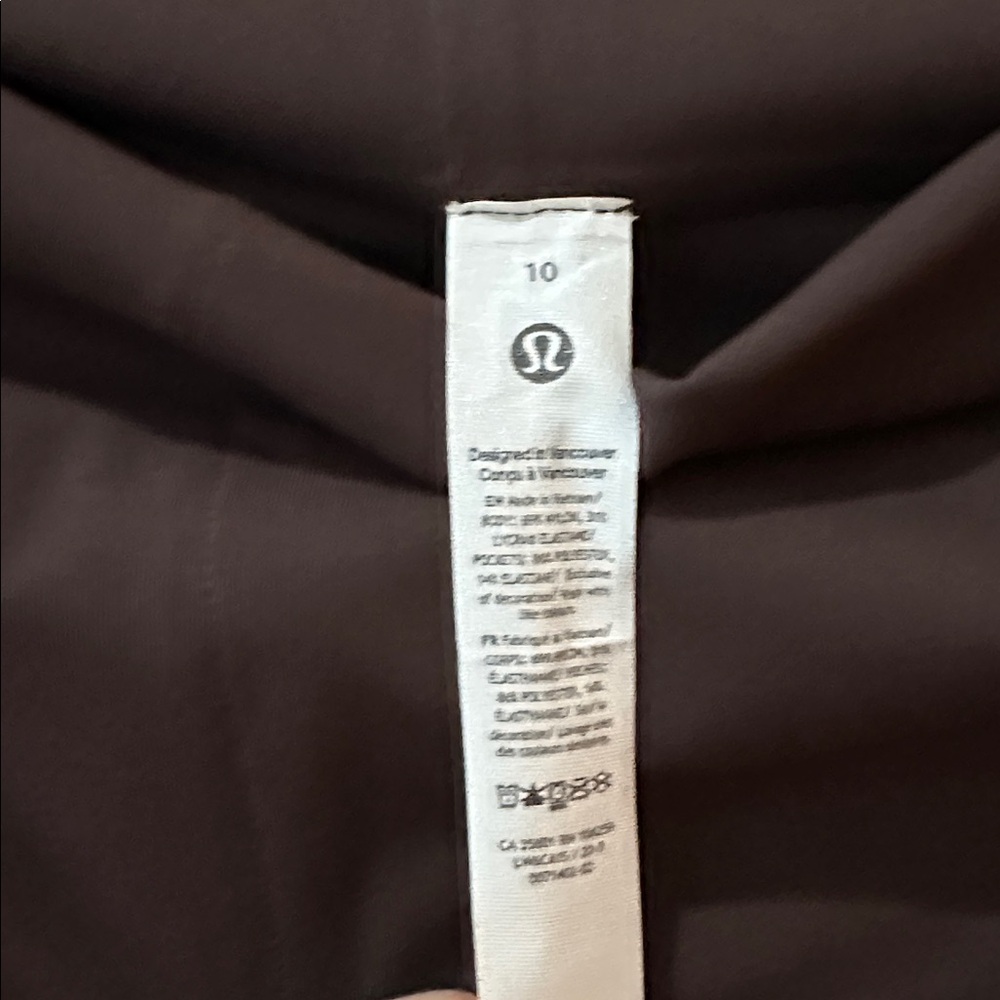 lululemon athletica brown Straight-Leg Performance Trousers 10 - Picture 3 of 5